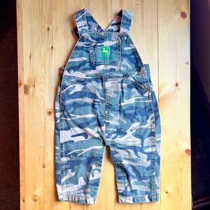 John Deere Toddler Camouflage Overalls 9/12M